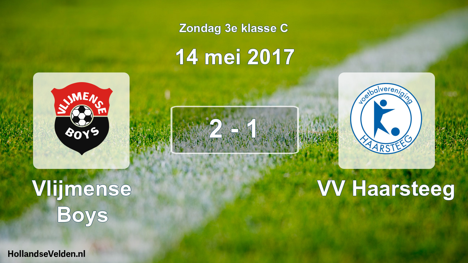 Total number of matches played: Vlijmense Boys - VV Haarsteeg 2 - 1 (14 May 2017)