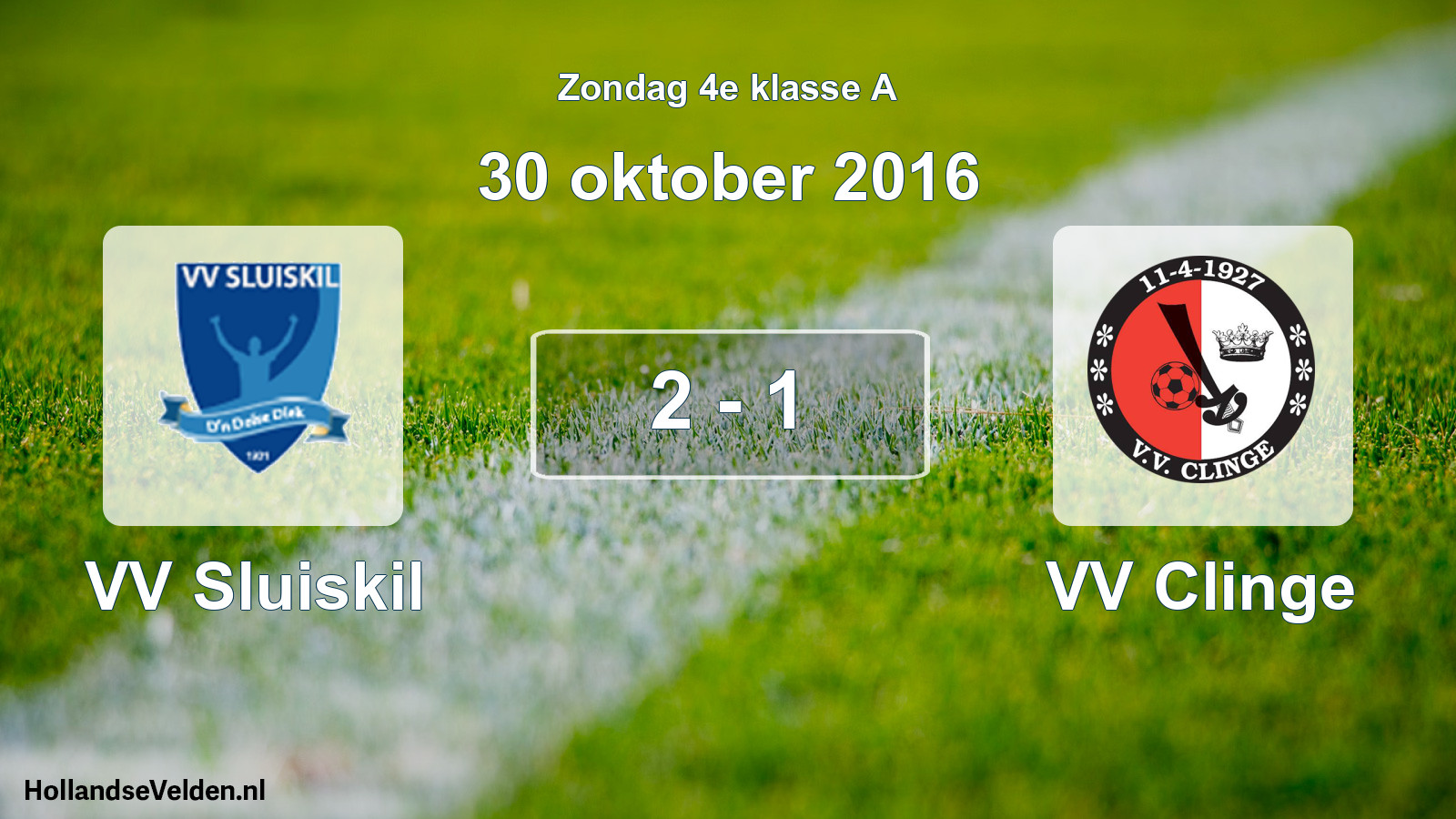 Total number of matches played: VV Sluiskil - VV Clinge 2 - 1 (30 October 2016)