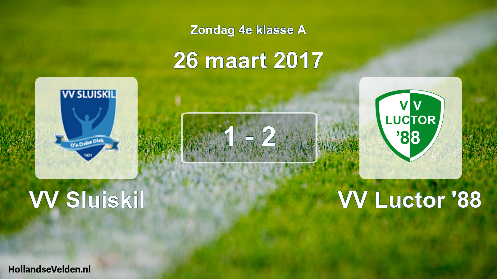 Total number of matches played: VV Sluiskil - VV Luctor '88 1 - 2 (26 March 2017)
