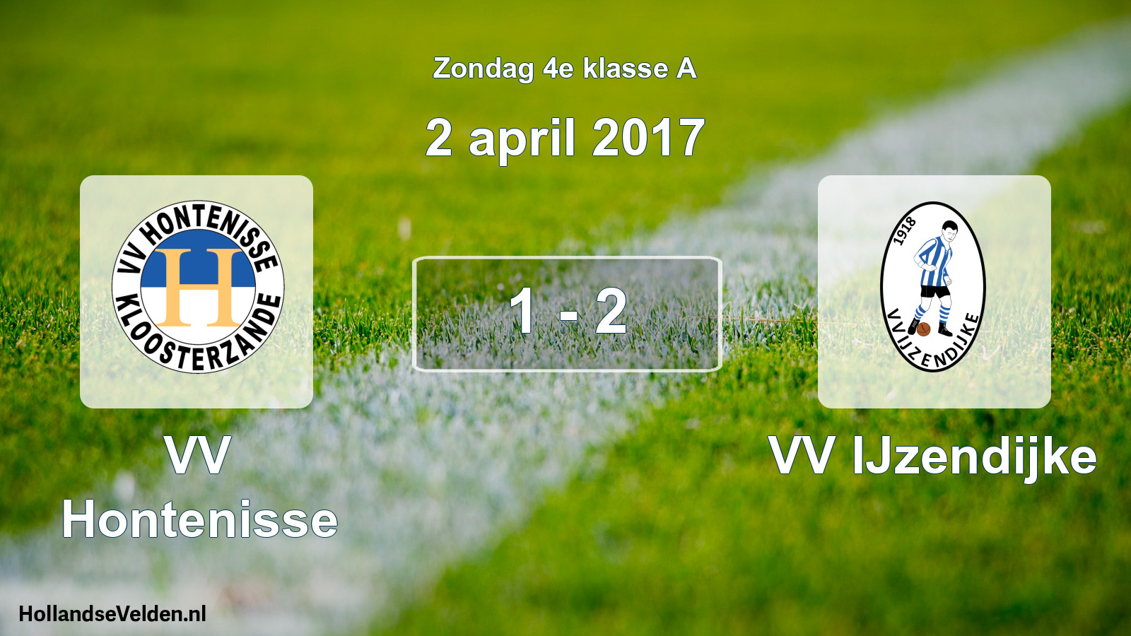 Total number of matches played: VV Hontenisse - VV IJzendijke 1 - 2 (2 April 2017)