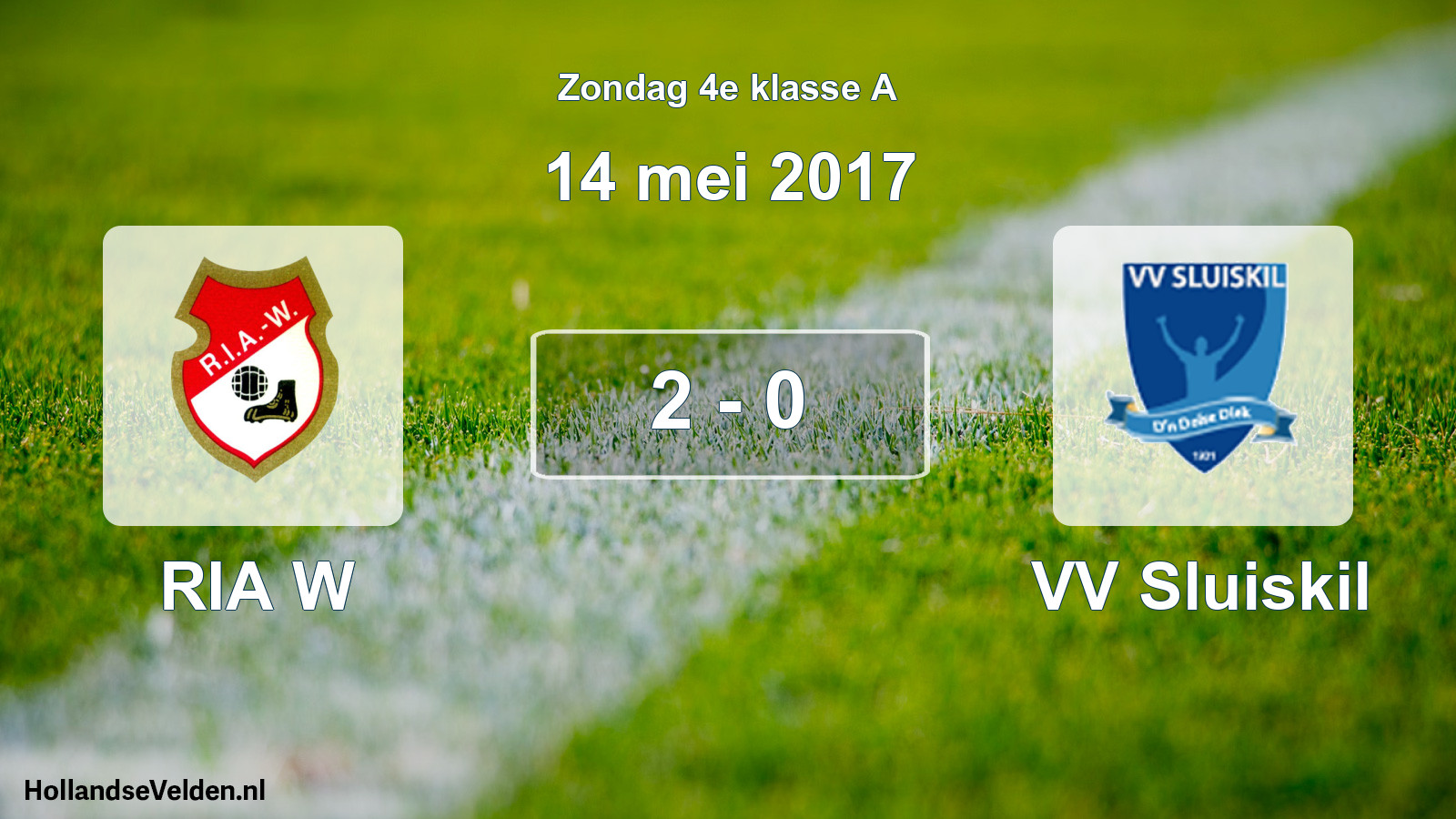 Total number of matches played: RIA W - VV Sluiskil 2 - 0 (14 May 2017)