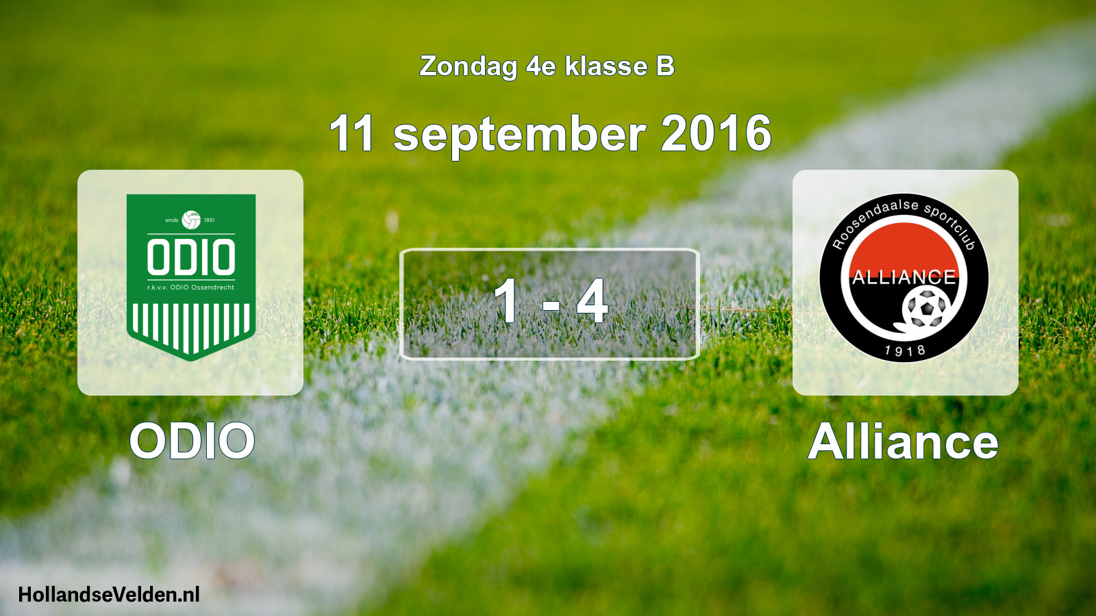 Total number of matches played: ODIO - Alliance 1 - 4 (11 September 2016)