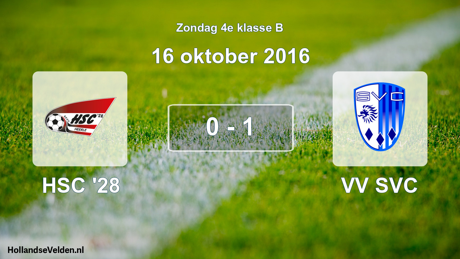 Total number of matches played: HSC '28 - VV SVC 0 - 1 (16 October 2016)