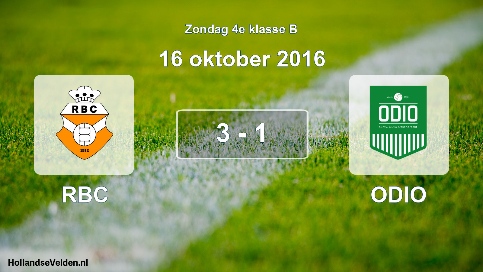 Total number of matches played: RBC - ODIO 3 - 1 (16 October 2016)