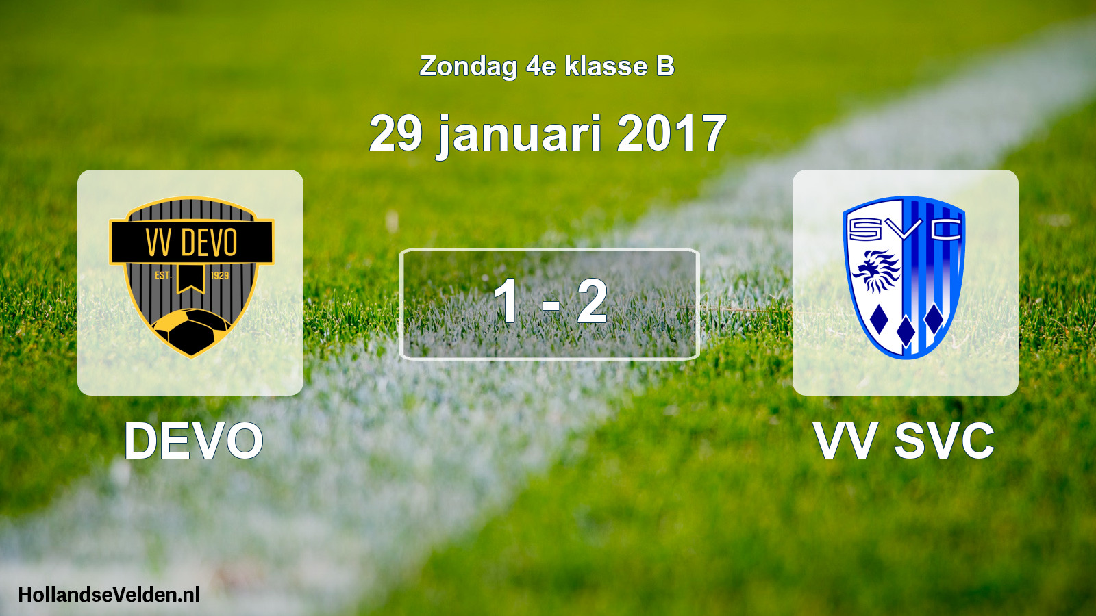 Total number of matches played: DEVO - VV SVC 1 - 2 (29 January 2017)