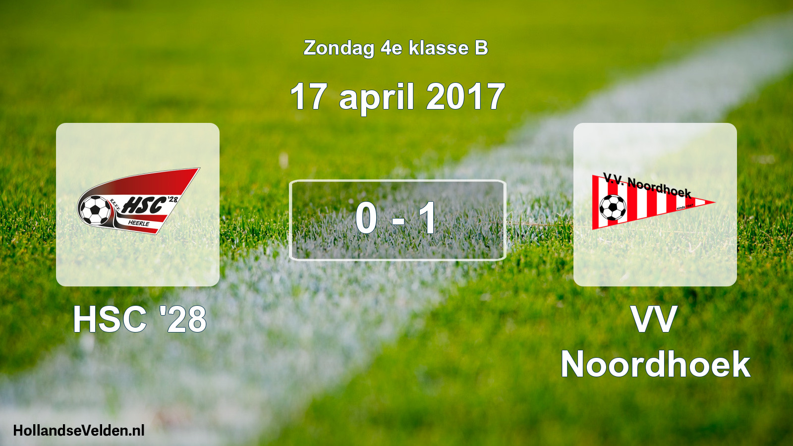 Total number of matches played: HSC '28 - VV Noordhoek 0 - 1 (17 April 2017)