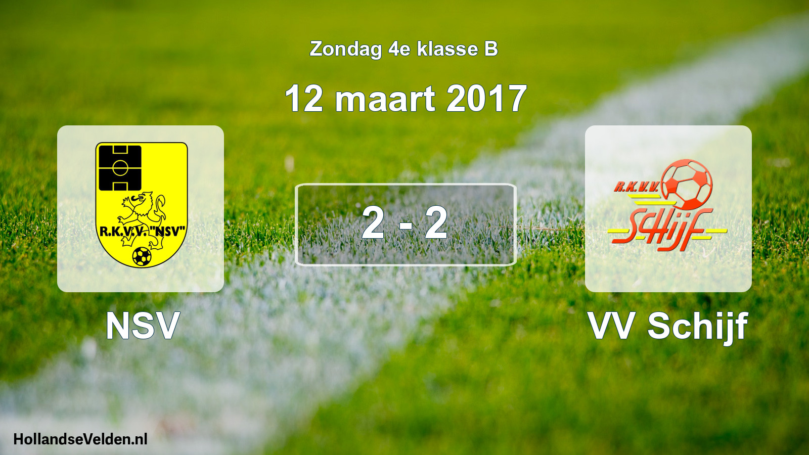 Total number of matches played: NSV - VV Schijf 2 - 2 (12 March 2017)