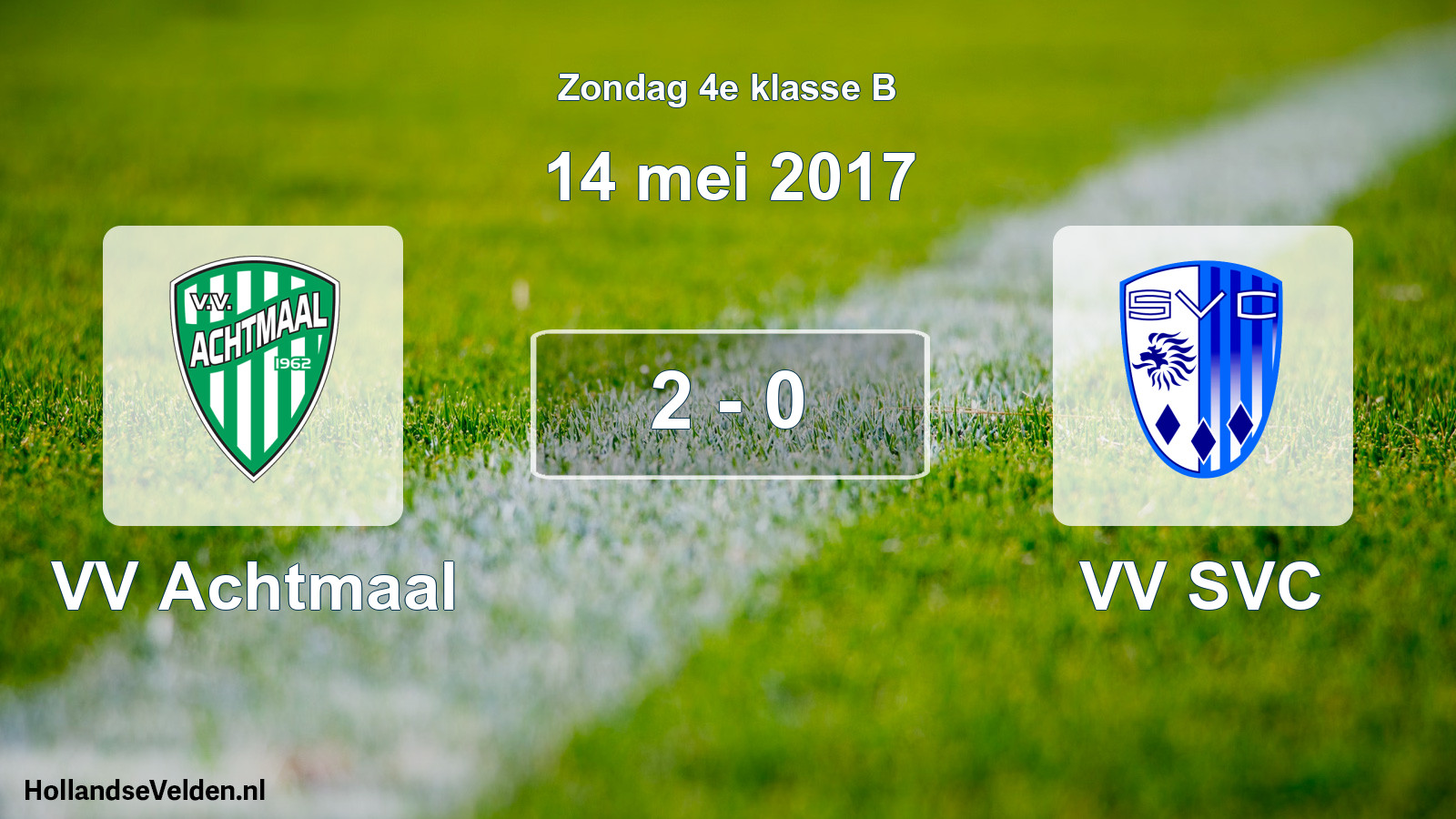 Total number of matches played: VV Achtmaal - VV SVC 2 - 0 (14 May 2017)