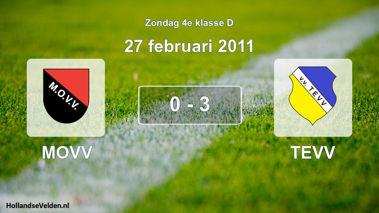 Total number of matches played: MOVV - TEVV 0 - 3 (27 February 2011)