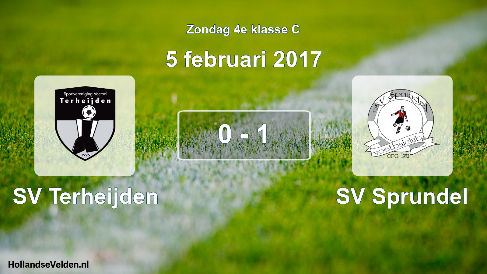 Total number of matches played: SV Terheijden - SV Sprundel 0 - 1 (5 February 2017)