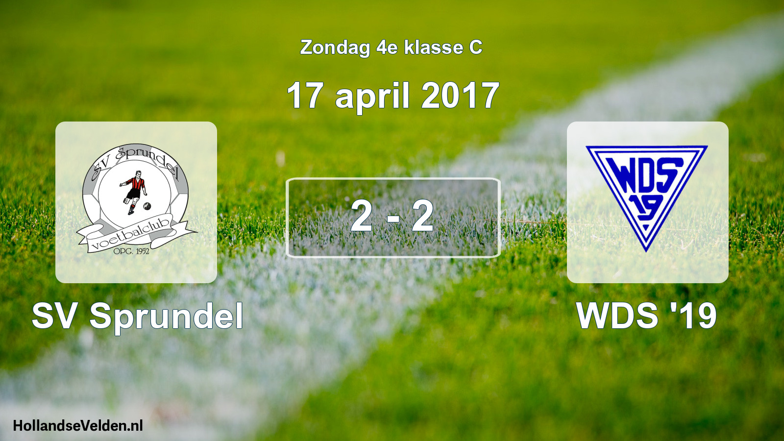 Total number of matches played: SV Sprundel - WDS '19 2 - 2 (17 April 2017)
