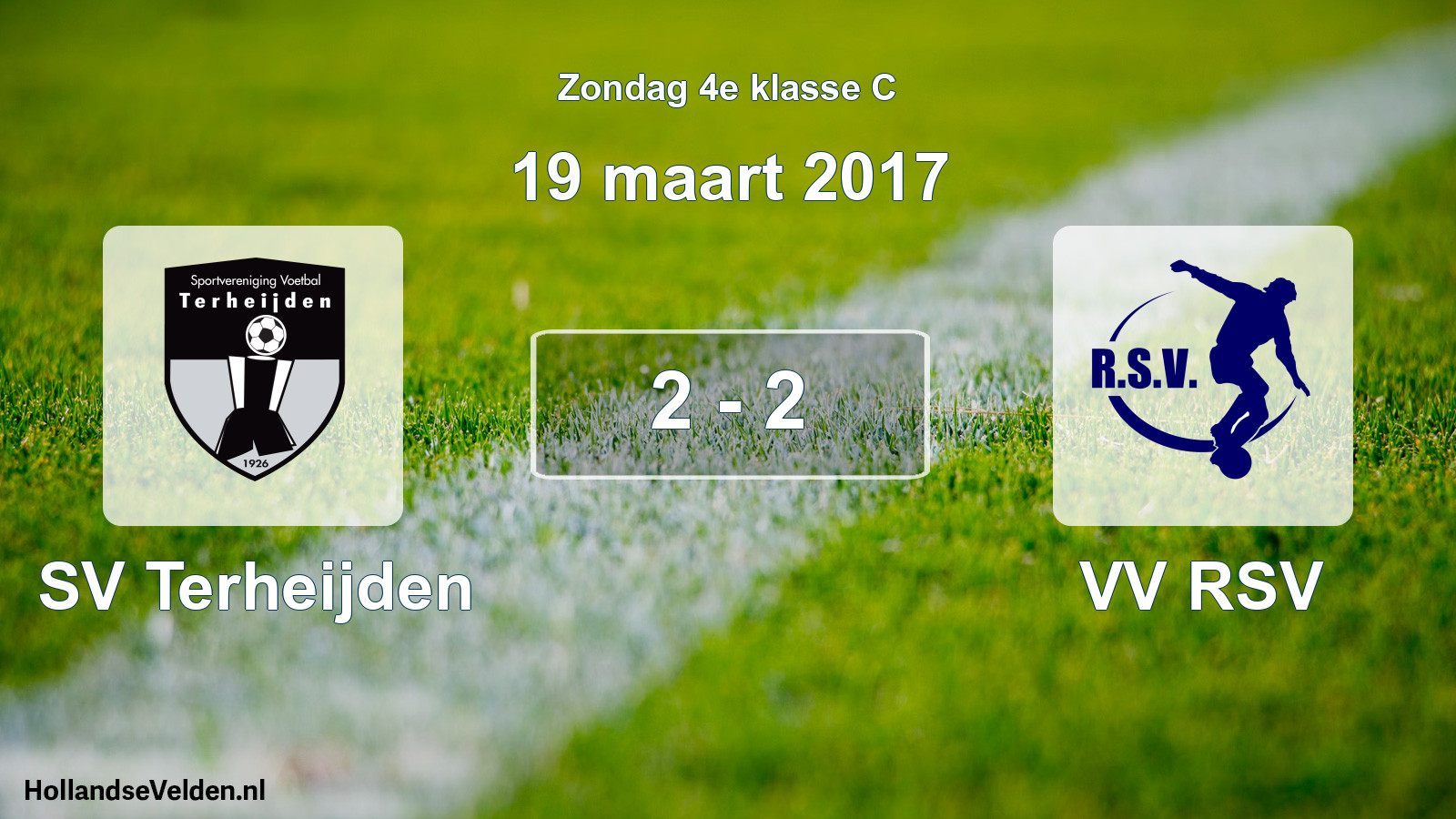 Total number of matches played: SV Terheijden - VV RSV 2 - 2 (19 March 2017)