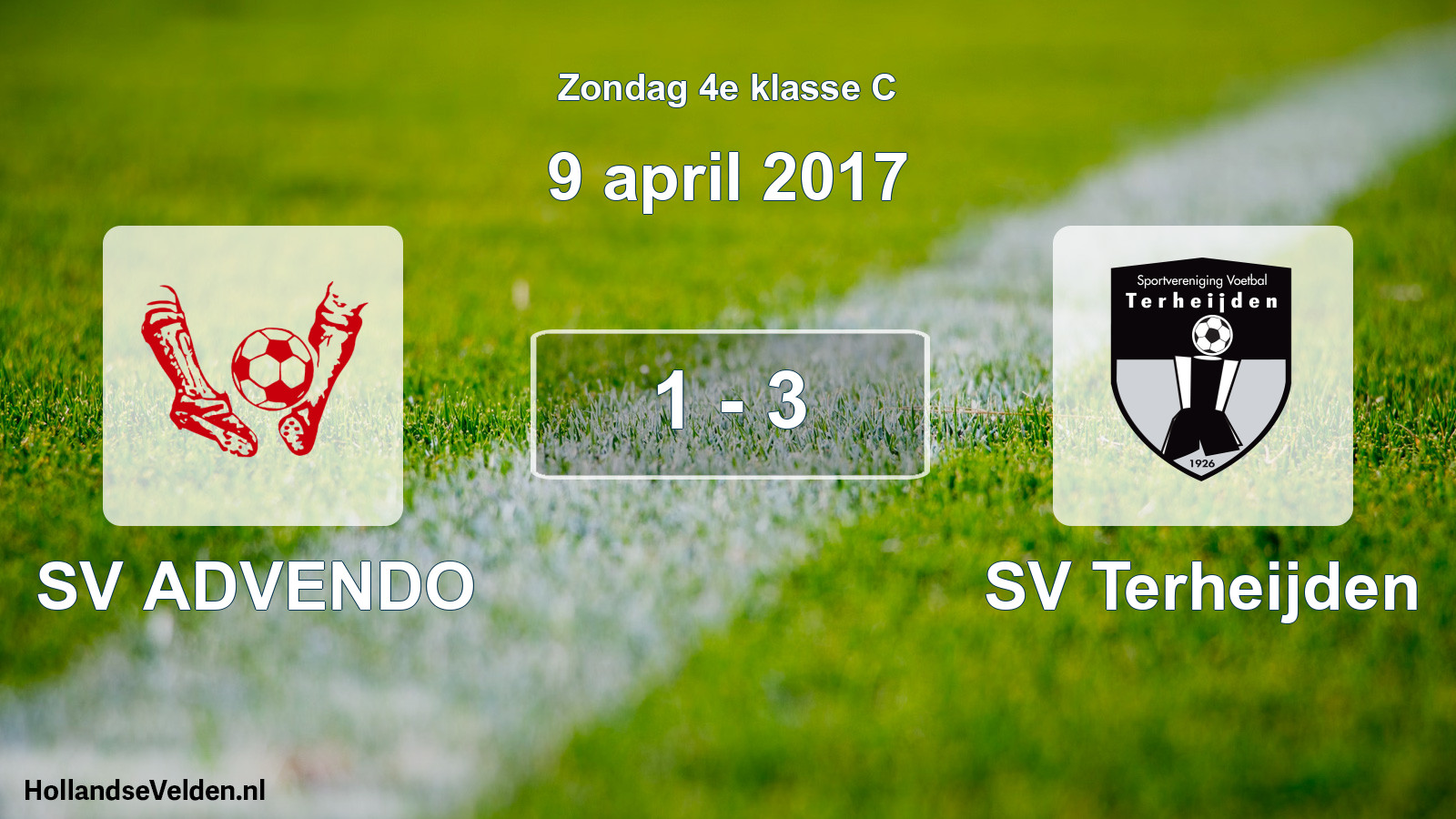 Total number of matches played: SV ADVENDO - SV Terheijden 1 - 3 (9 April 2017)