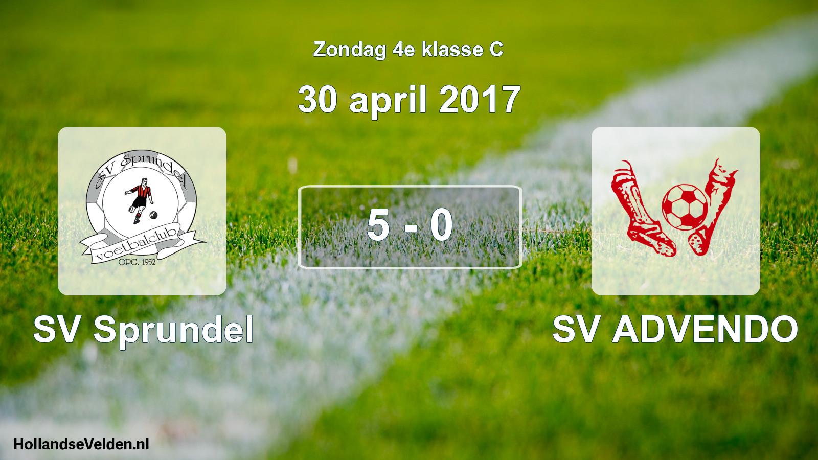Total number of matches played: SV Sprundel - SV ADVENDO 5 - 0 (30 April 2017)