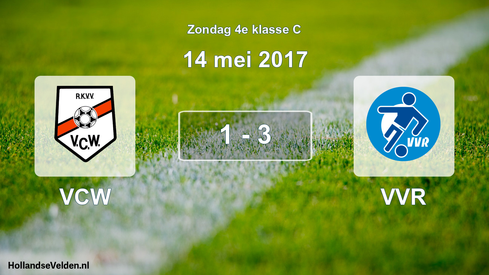 Total number of matches played: VCW - VVR 1 - 3 (14 May 2017)