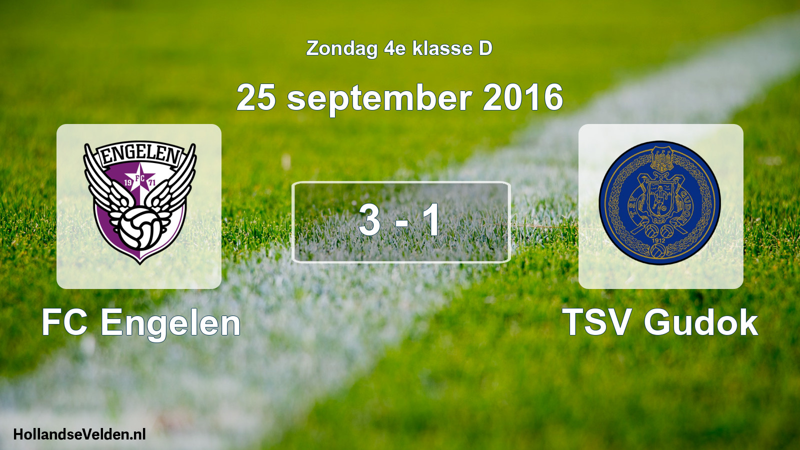 Total number of matches played: FC Engelen - TSV Gudok 3 - 1 (25 September 2016)