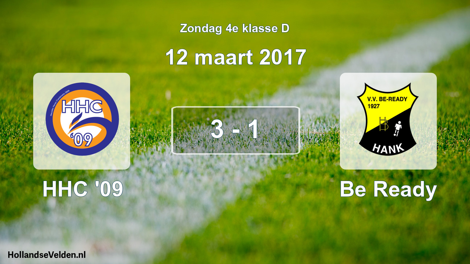 Total number of matches played: HHC '09 - Be Ready 3 - 1 (12 March 2017)