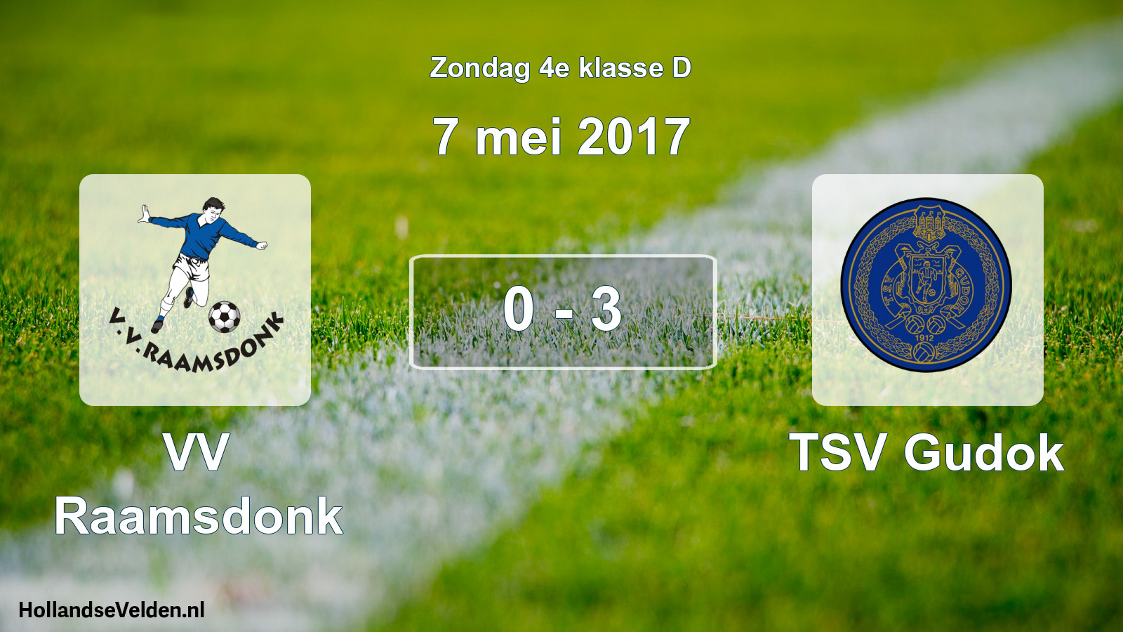 Total number of matches played: VV Raamsdonk - TSV Gudok 0 - 3 (7 May 2017)