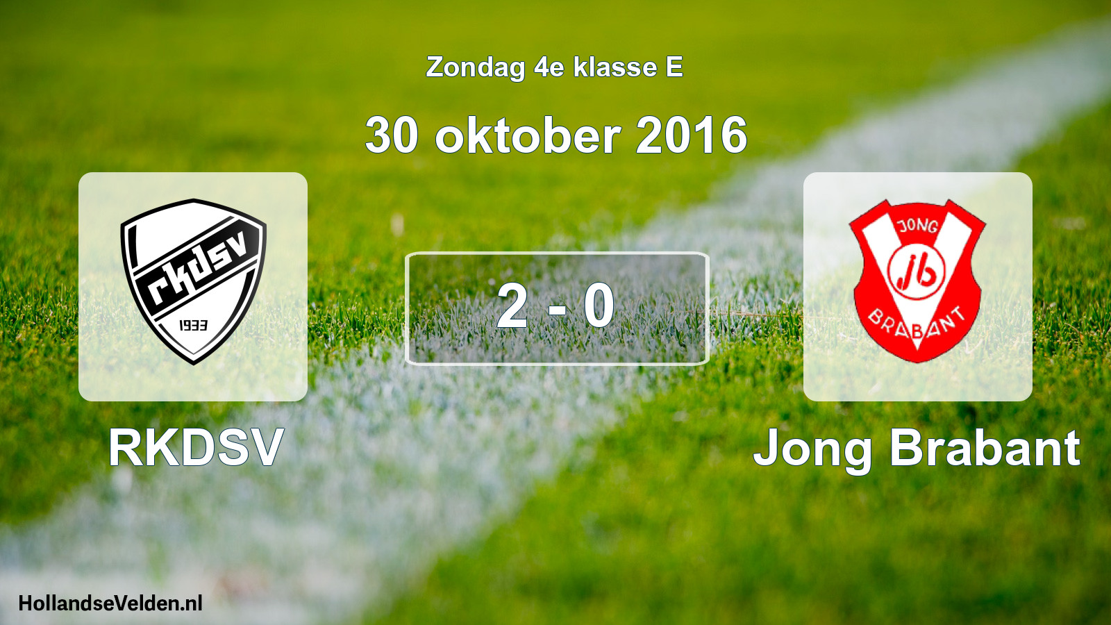 Total number of matches played: RKDSV - Jong Brabant 2 - 0 (30 October 2016)