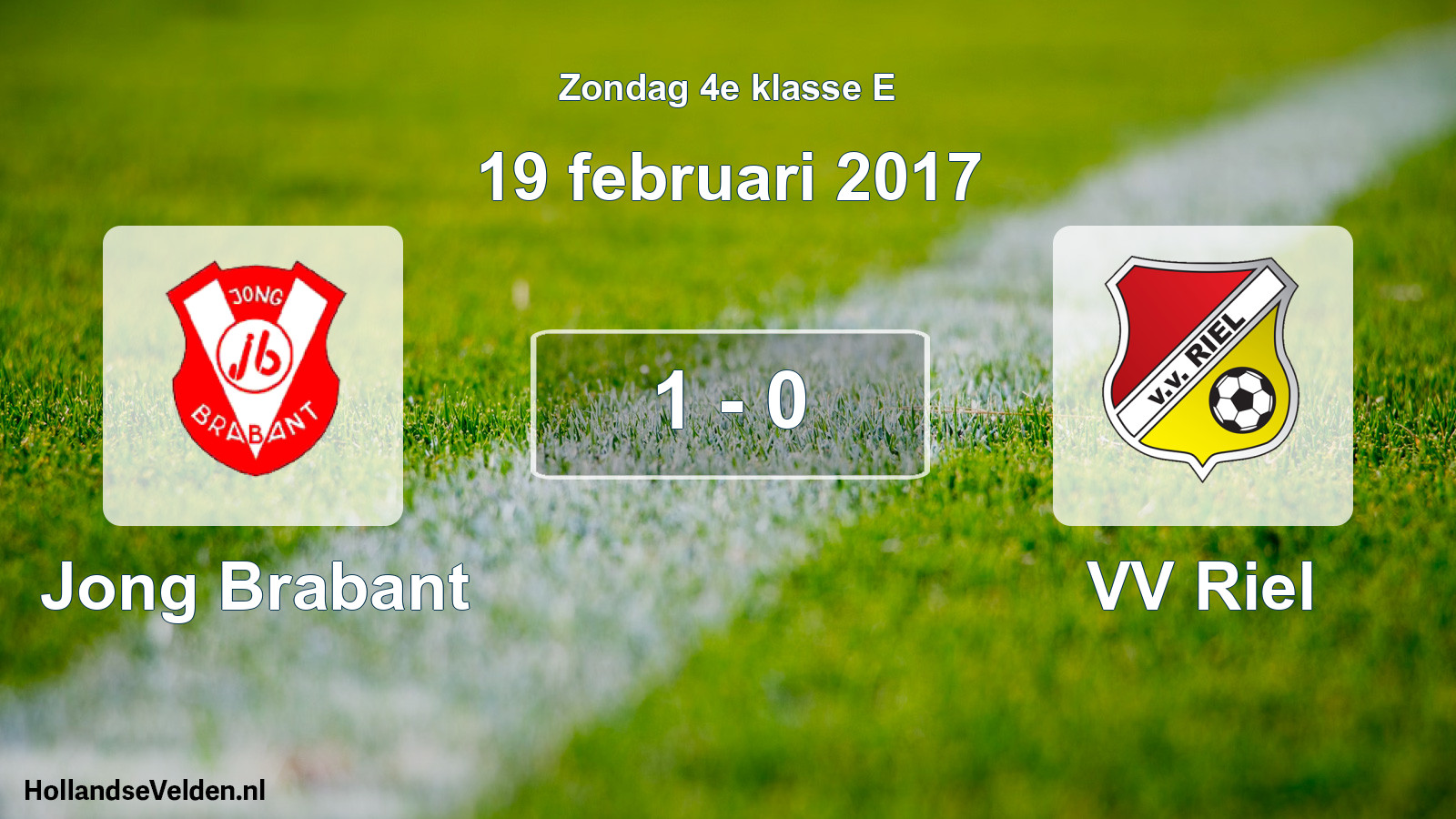 Total number of matches played: Jong Brabant - VV Riel 1 - 0 (19 February 2017)