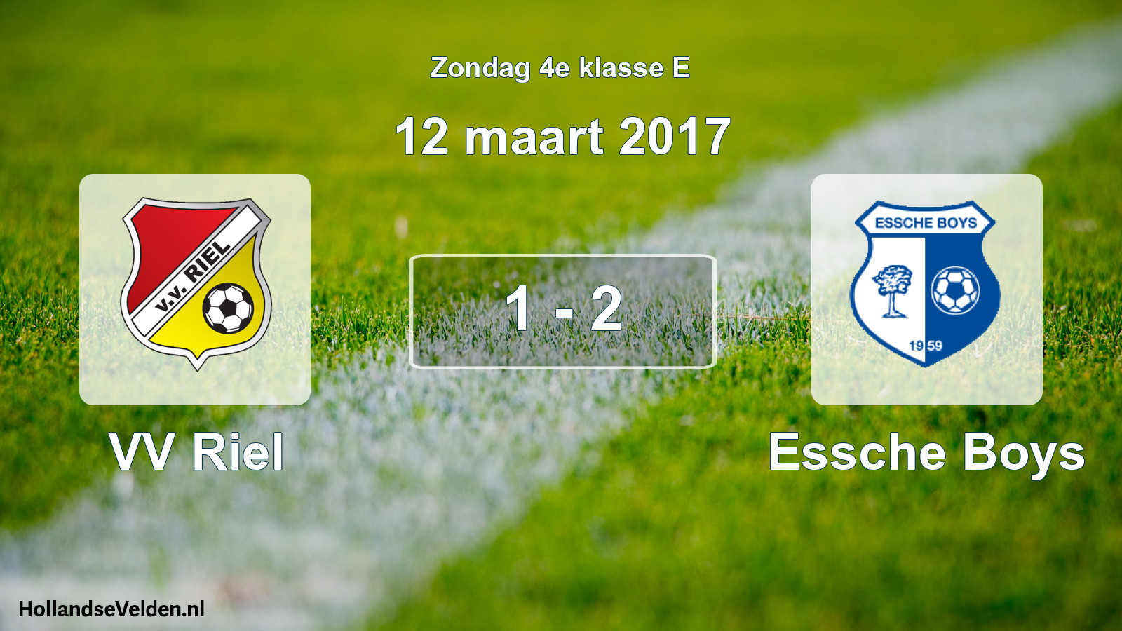Total number of matches played: VV Riel - Essche Boys 1 - 2 (12 March 2017)
