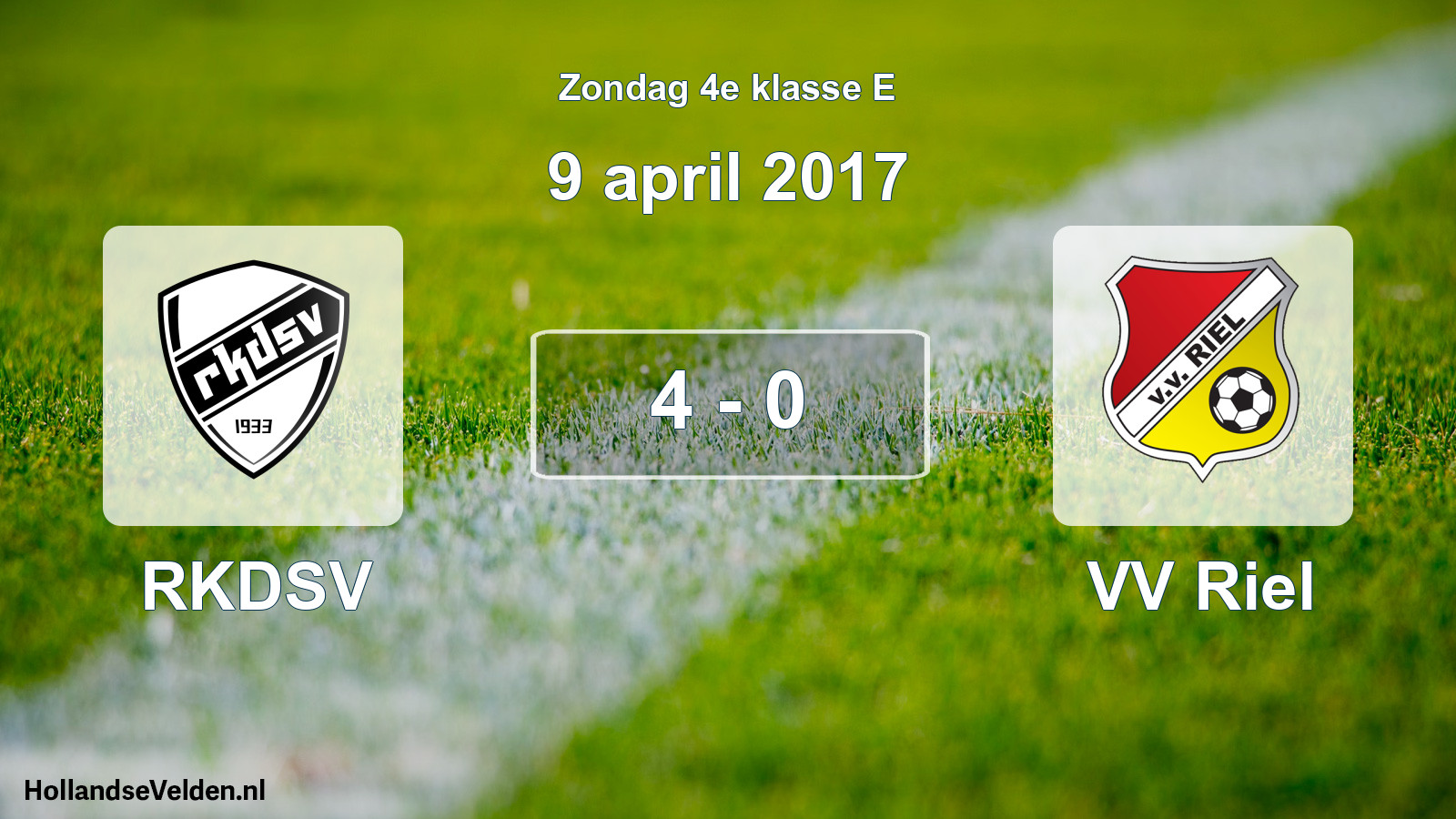 Total number of matches played: RKDSV - VV Riel 4 - 0 (9 April 2017)