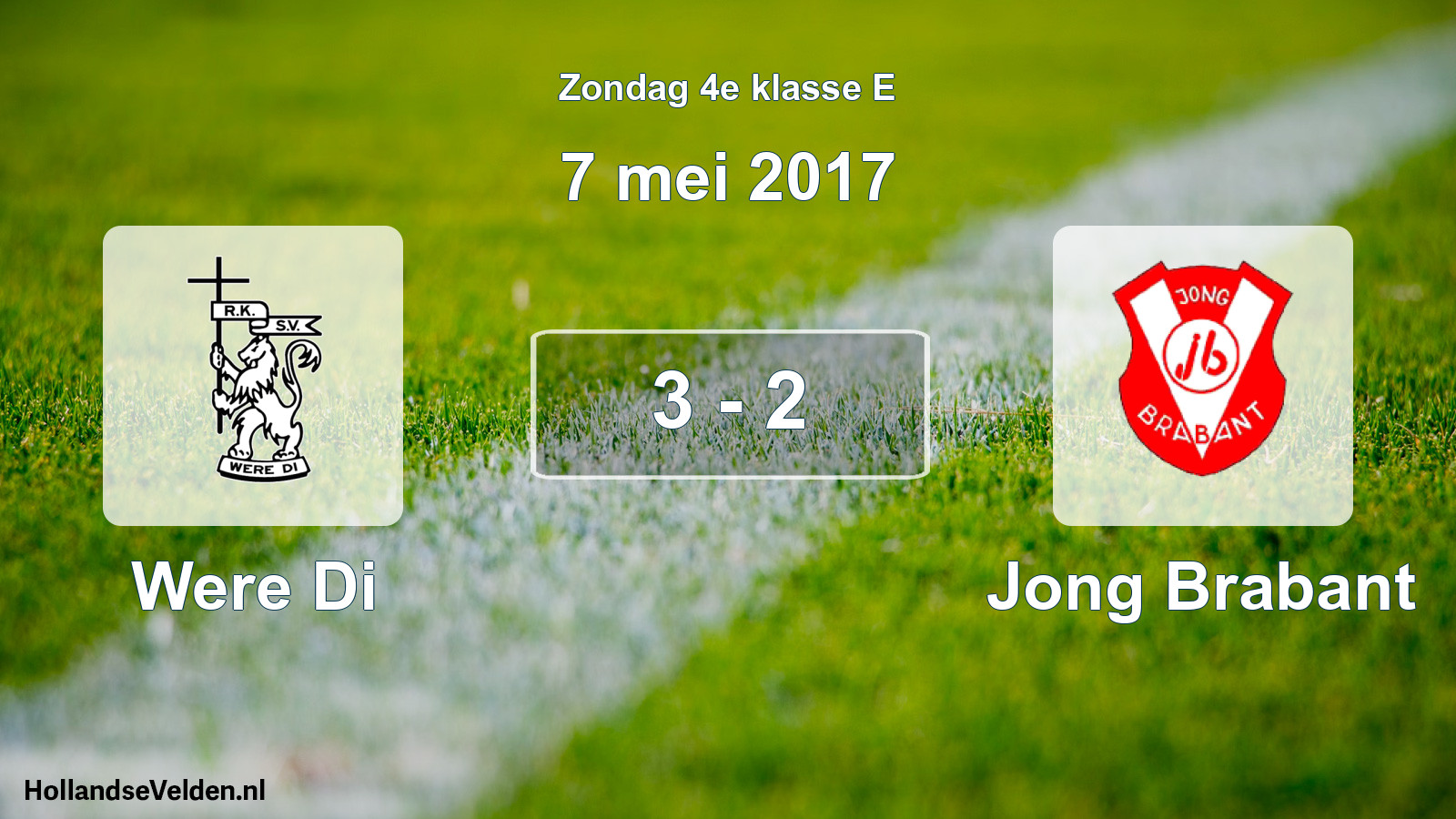 Total number of matches played: Were Di - Jong Brabant 3 - 2 (7 May 2017)