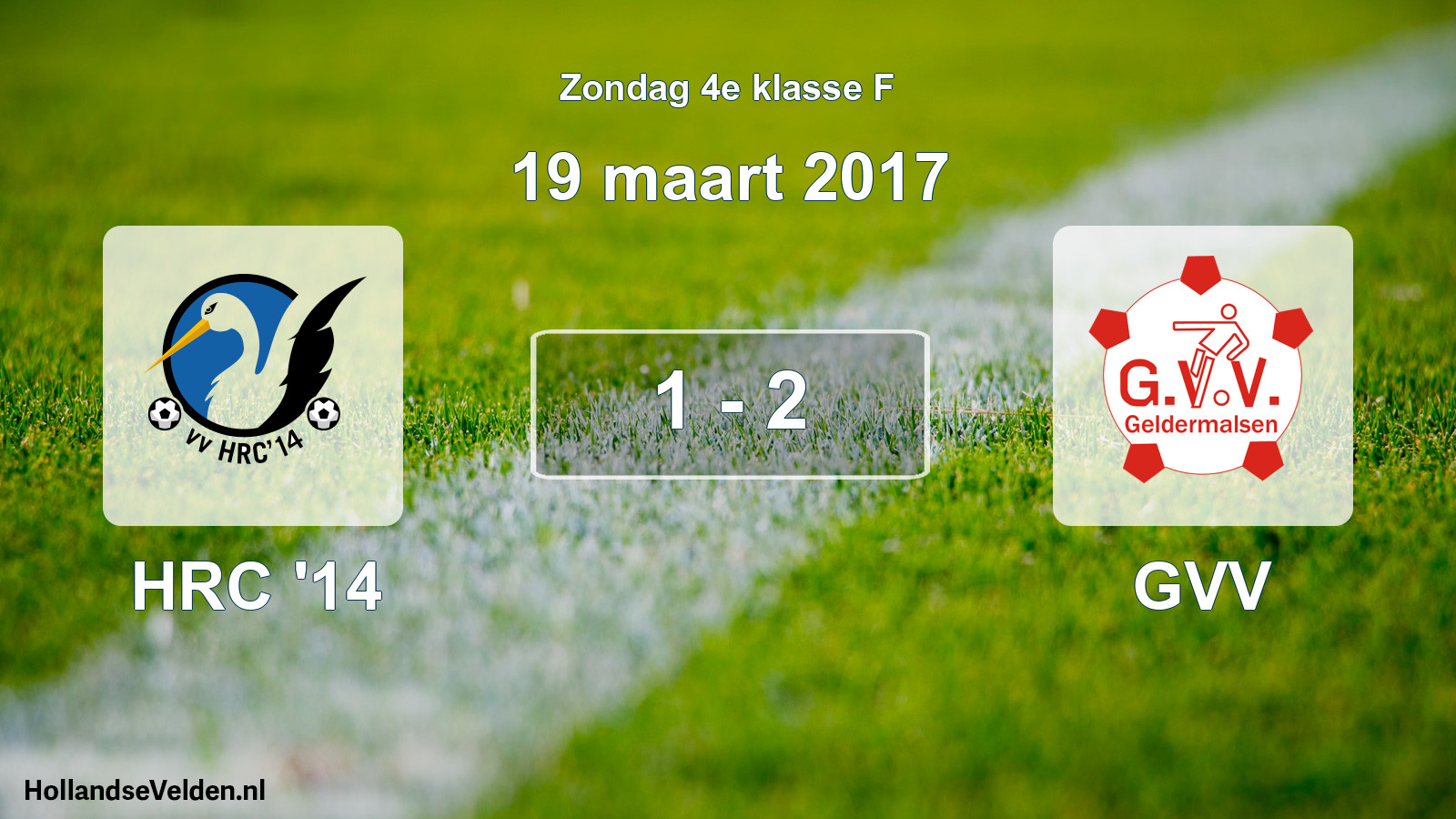Total number of matches played: HRC '14 - GVV 1 - 2 (19 March 2017)