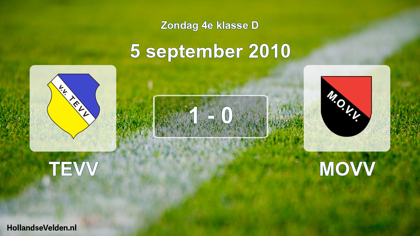 Total number of matches played: TEVV - MOVV 1 - 0 (5 September 2010)