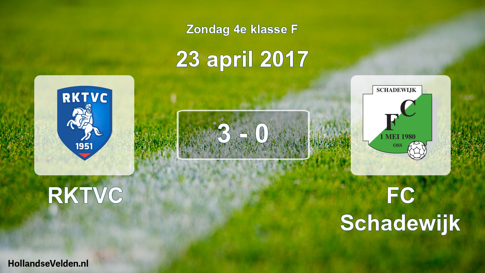 Total number of matches played: RKTVC - FC Schadewijk 3 - 0 (23 April 2017)