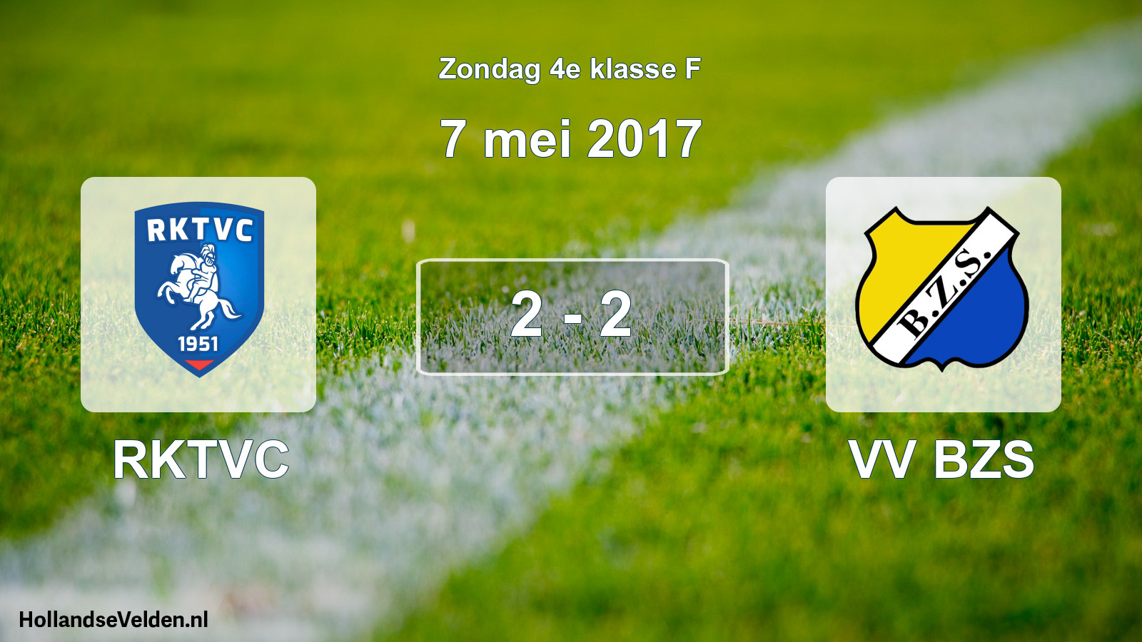 Total number of matches played: RKTVC - VV BZS 2 - 2 (7 May 2017)