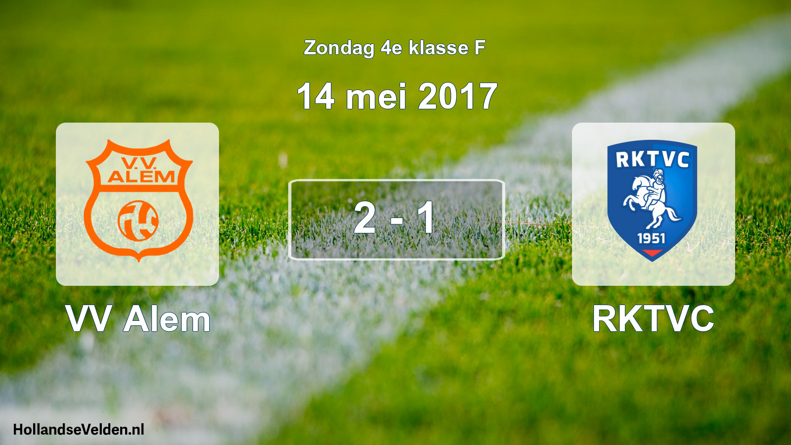 Total number of matches played: VV Alem - RKTVC 2 - 1 (14 May 2017)
