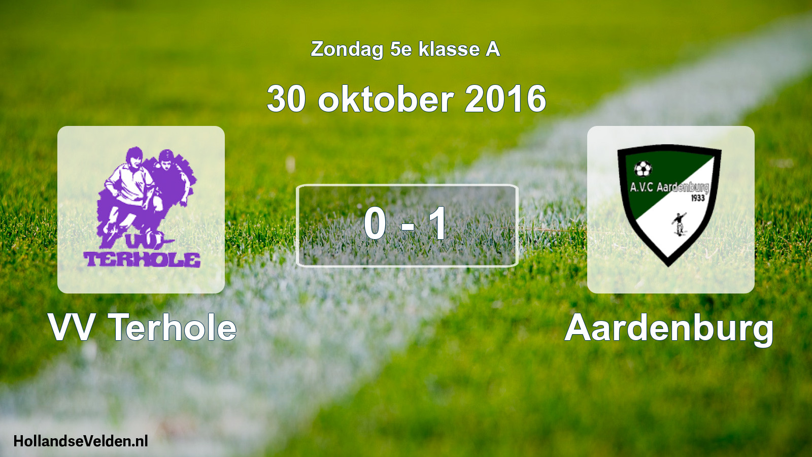 Total number of matches played: VV Terhole - Aardenburg 0 - 1 (30 October 2016)