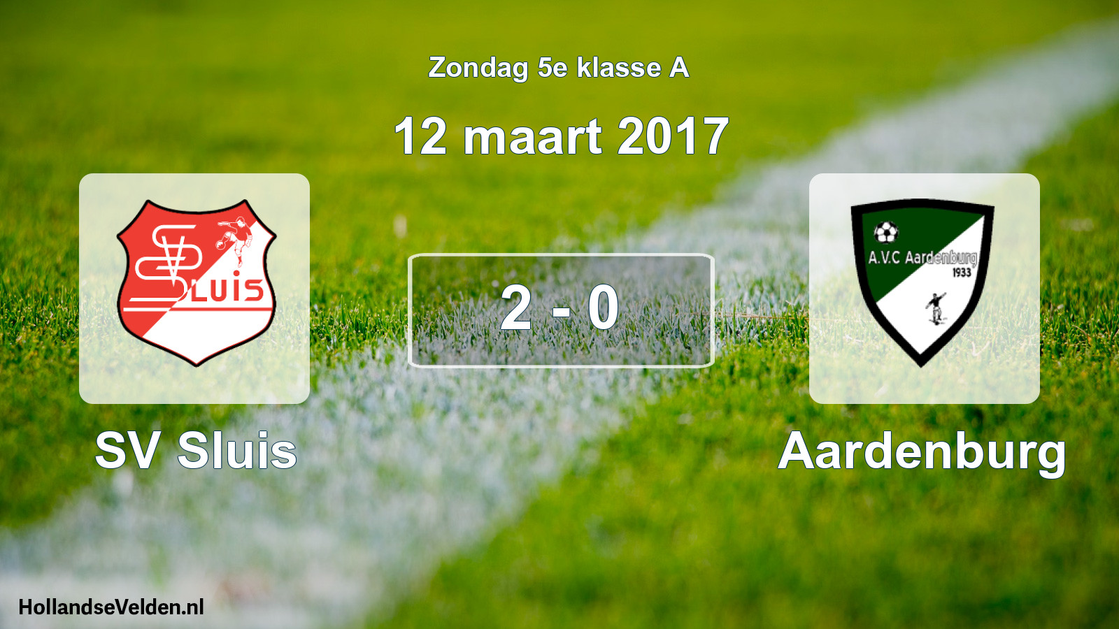 Total number of matches played: SV Sluis - Aardenburg 2 - 0 (12 March 2017)