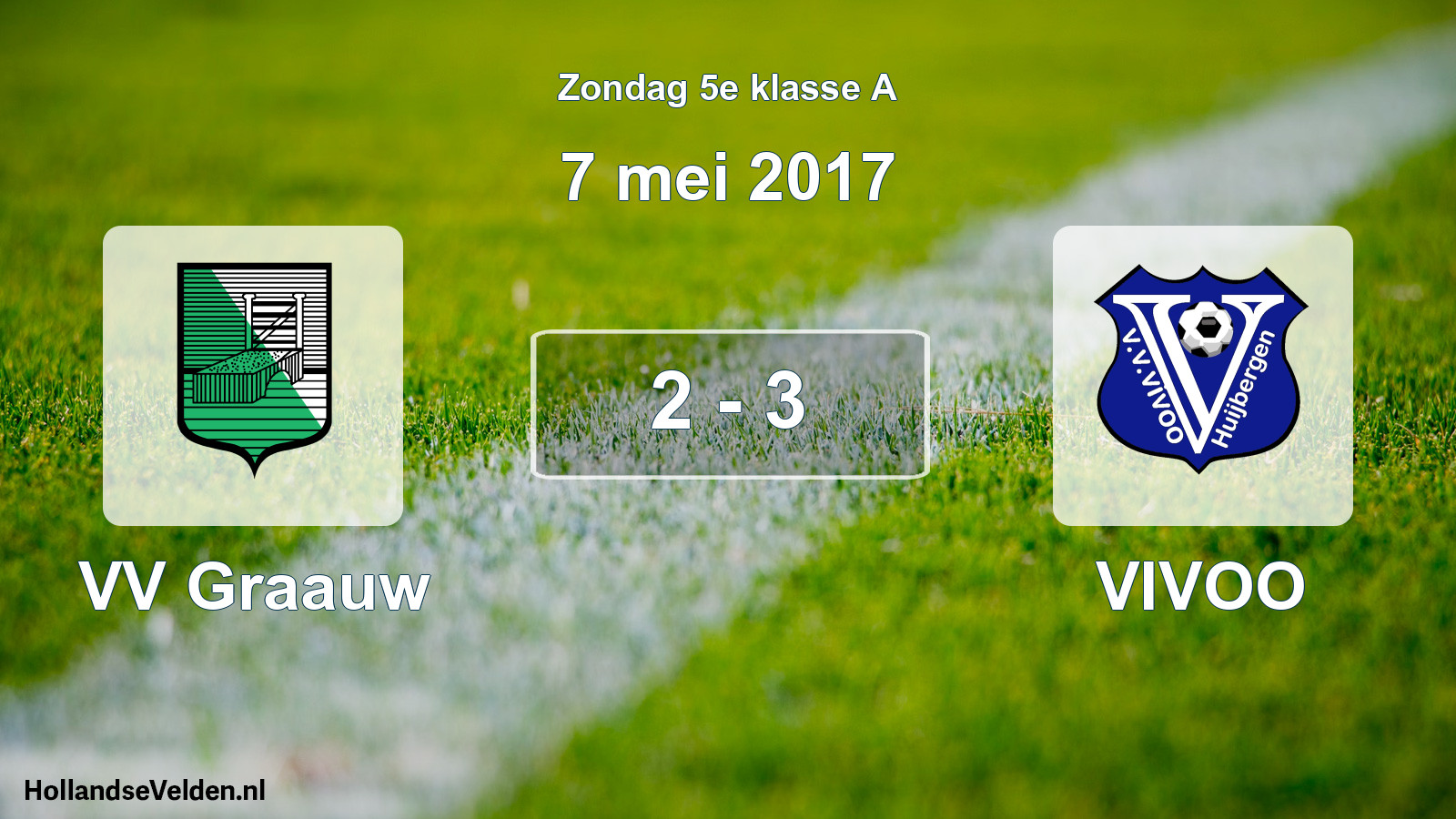 Total number of matches played: VV Graauw - VIVOO 2 - 3 (7 May 2017)