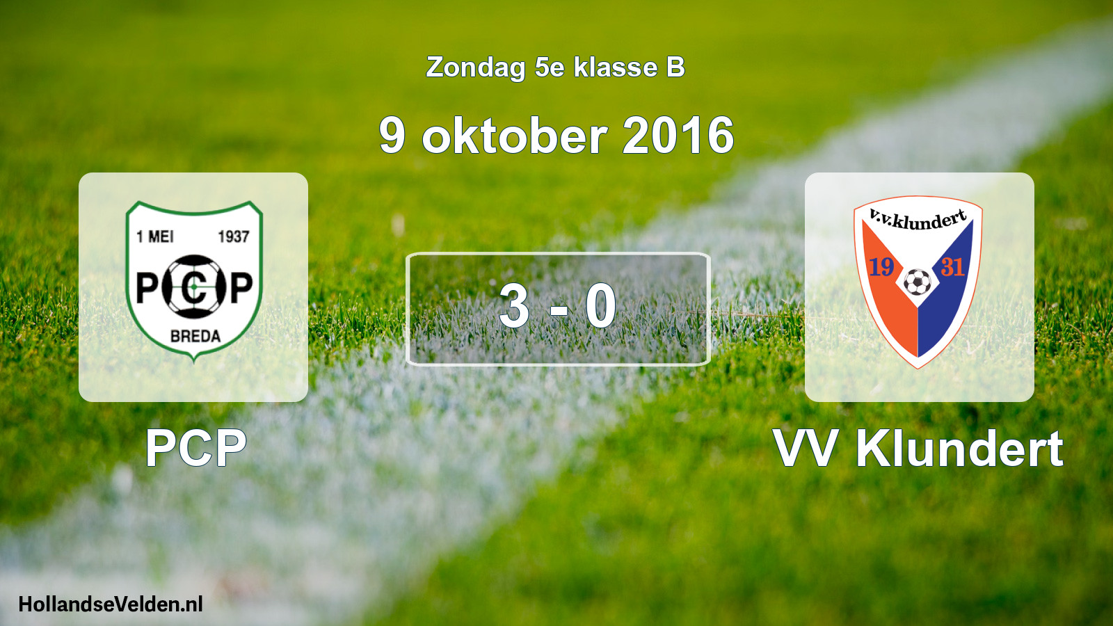 Total number of matches played: PCP - VV Klundert 3 - 0 (9 October 2016)