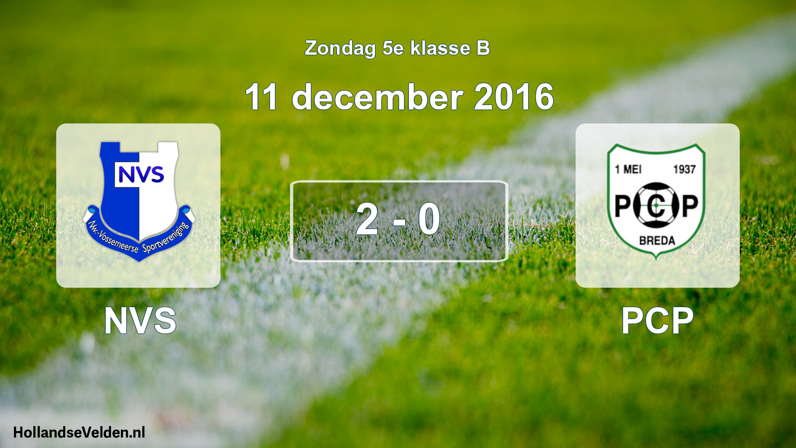 Total number of matches played: NVS - PCP 2 - 0 (11 December 2016)