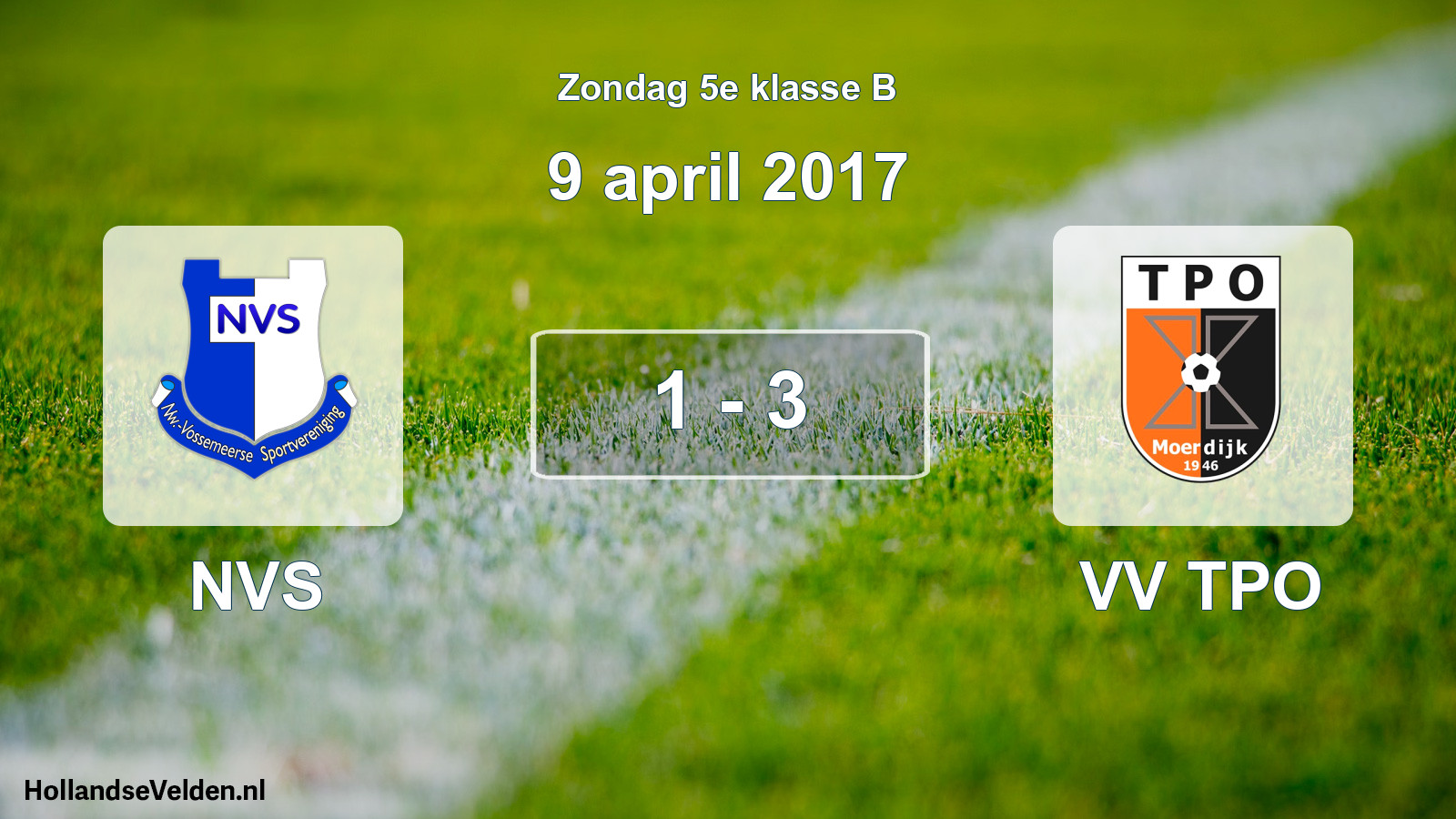 Total number of matches played: NVS - VV TPO 1 - 3 (9 April 2017)