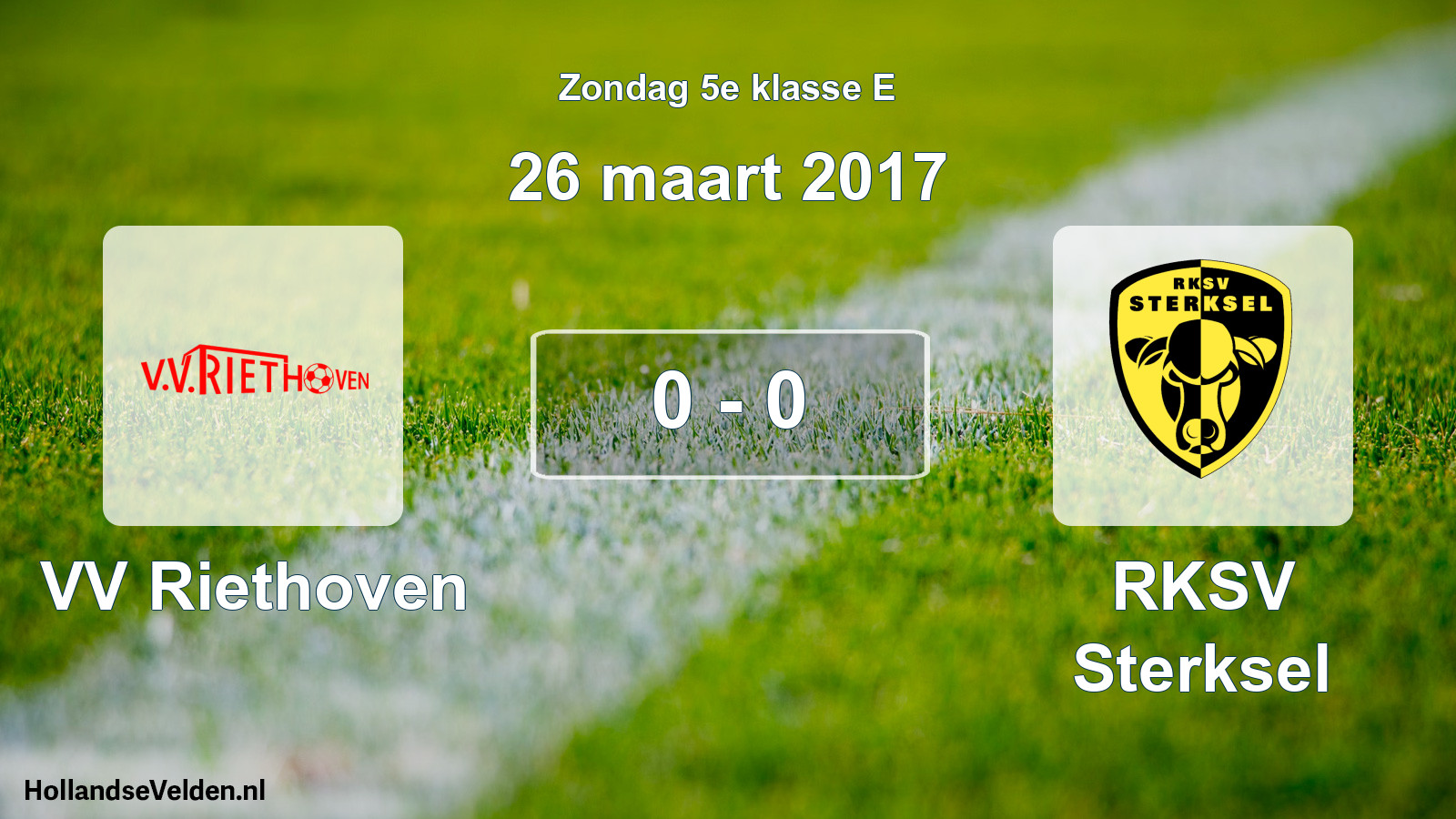 Total number of matches played: VV Riethoven - RKSV Sterksel 0 - 0 (26 March 2017)