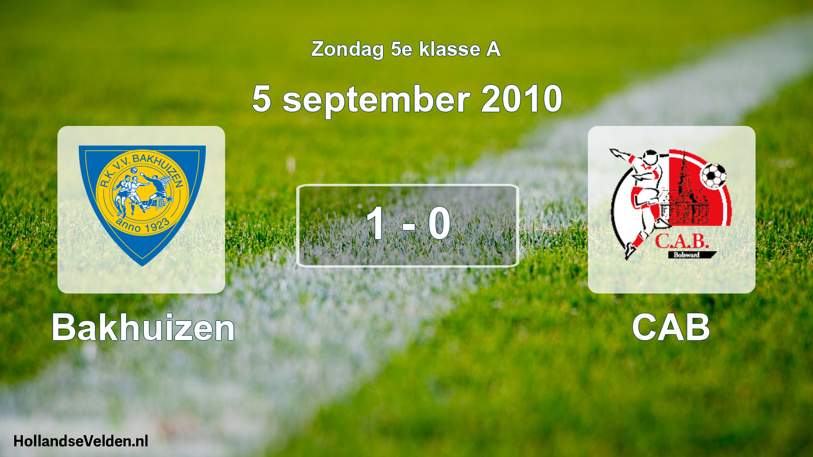 Total number of matches played: Bakhuizen - CAB 1 - 0 (5 September 2010)