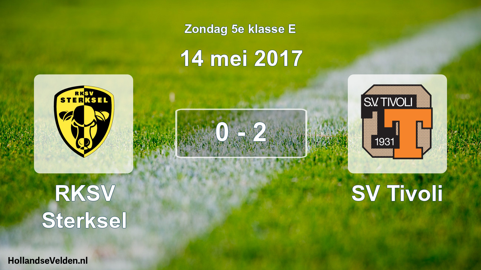 Total number of matches played: RKSV Sterksel - SV Tivoli 0 - 2 (14 May 2017)