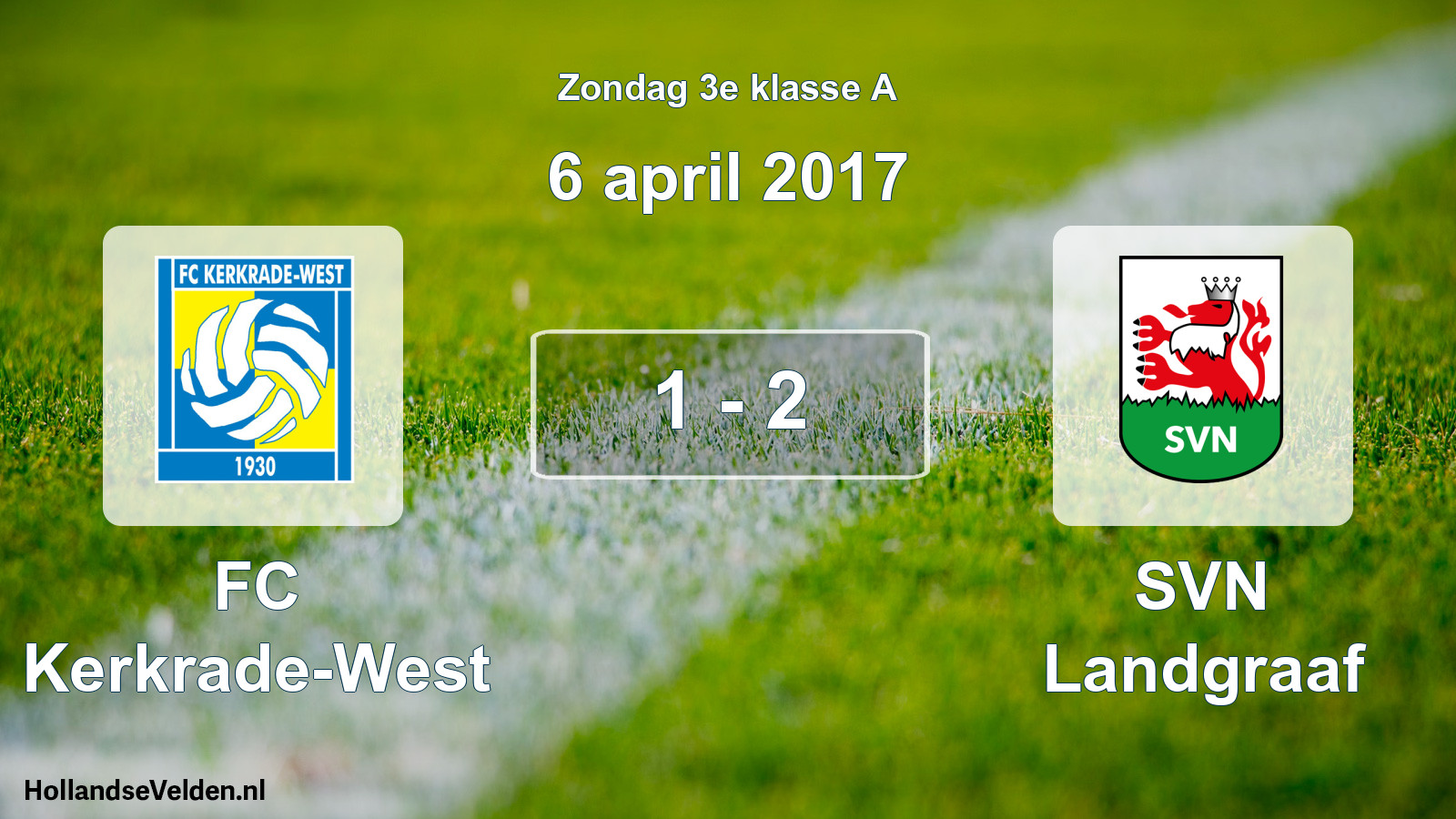 Total number of matches played: FC Kerkrade-West - SVN Landgraaf 1 - 2 (6 April 2017)