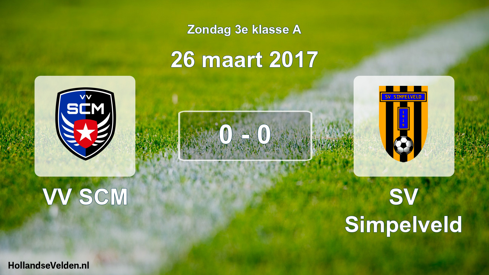Total number of matches played: VV SCM - SV Simpelveld 0 - 0 (26 March 2017)