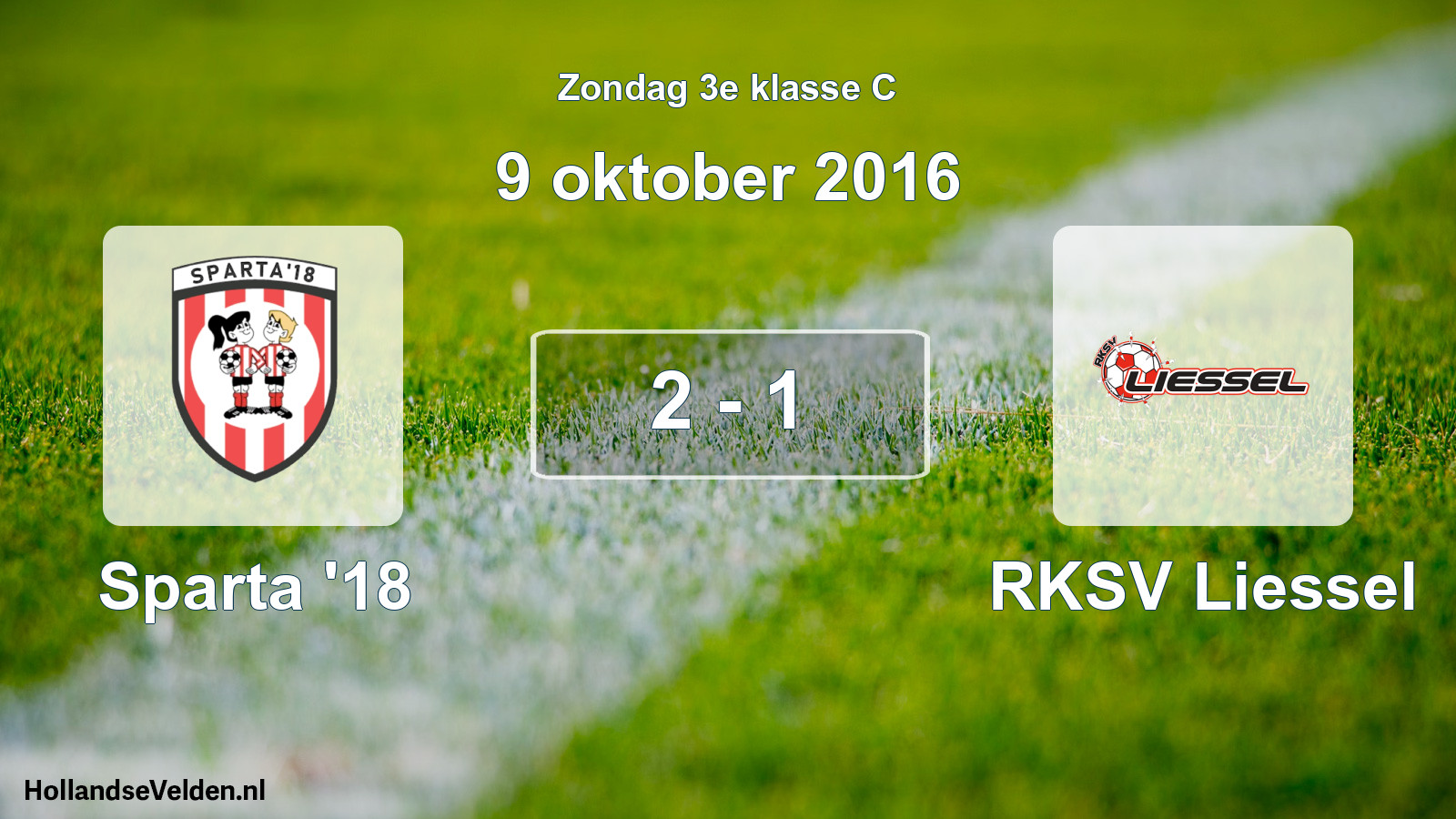 Total number of matches played: Sparta '18 - RKSV Liessel 2 - 1 (9 October 2016)