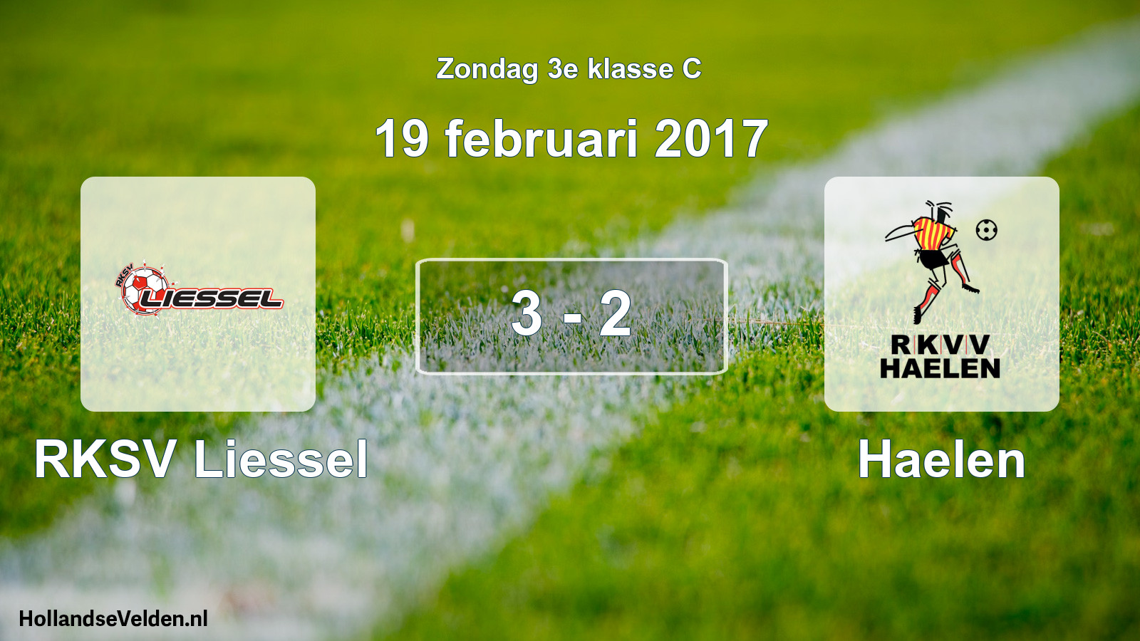 Total number of matches played: RKSV Liessel - Haelen 3 - 2 (19 February 2017)