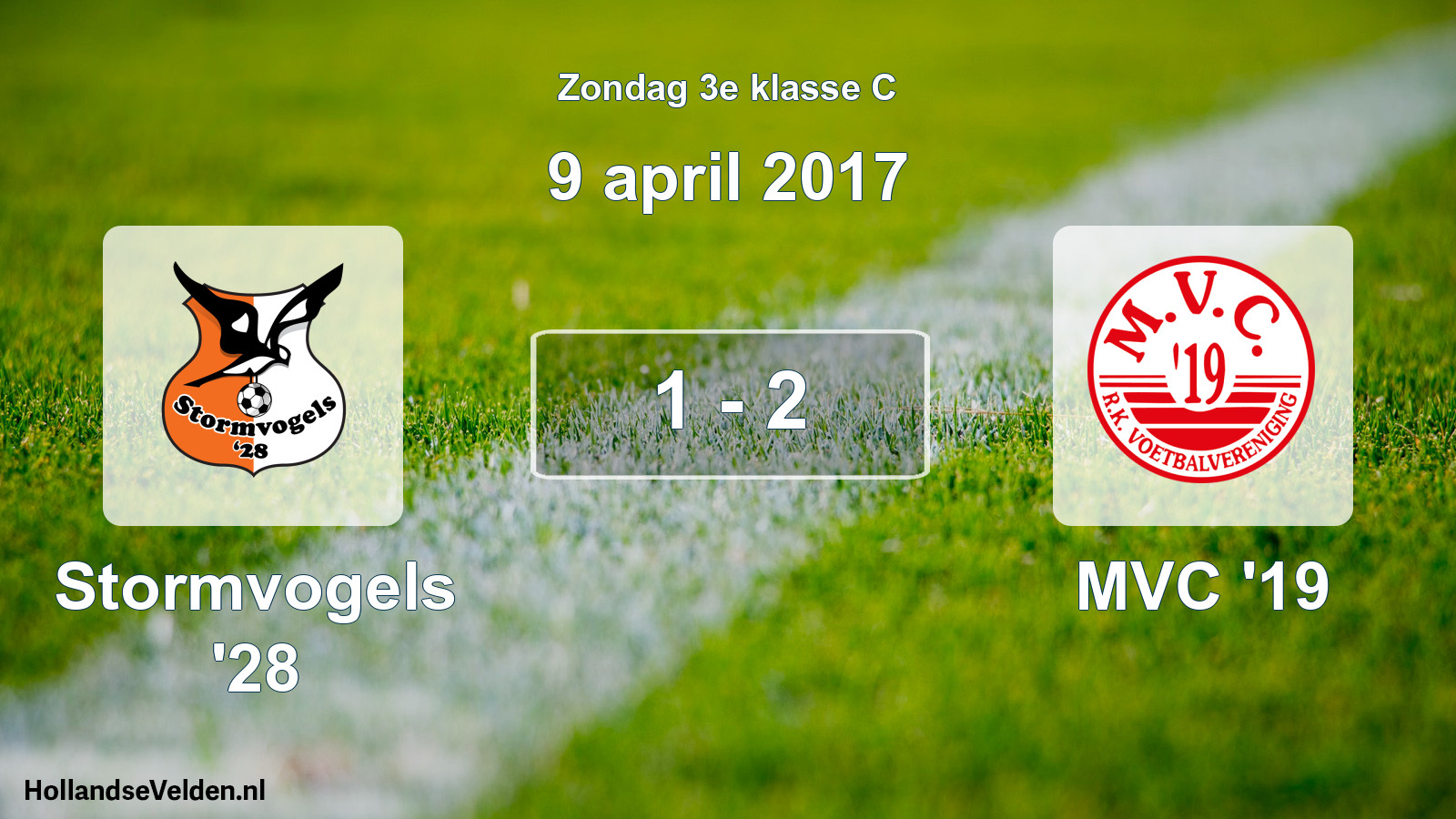 Total number of matches played: Stormvogels '28 - MVC '19 1 - 2 (9 April 2017)