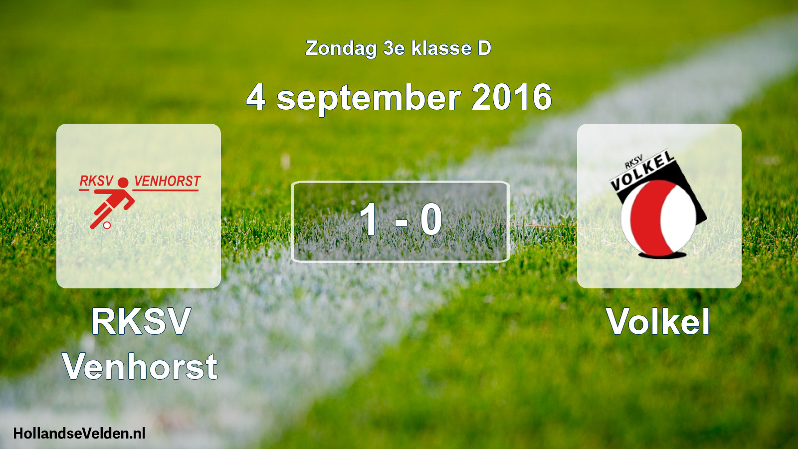 Total number of matches played: RKSV Venhorst - Volkel 1 - 0 (4 September 2016)