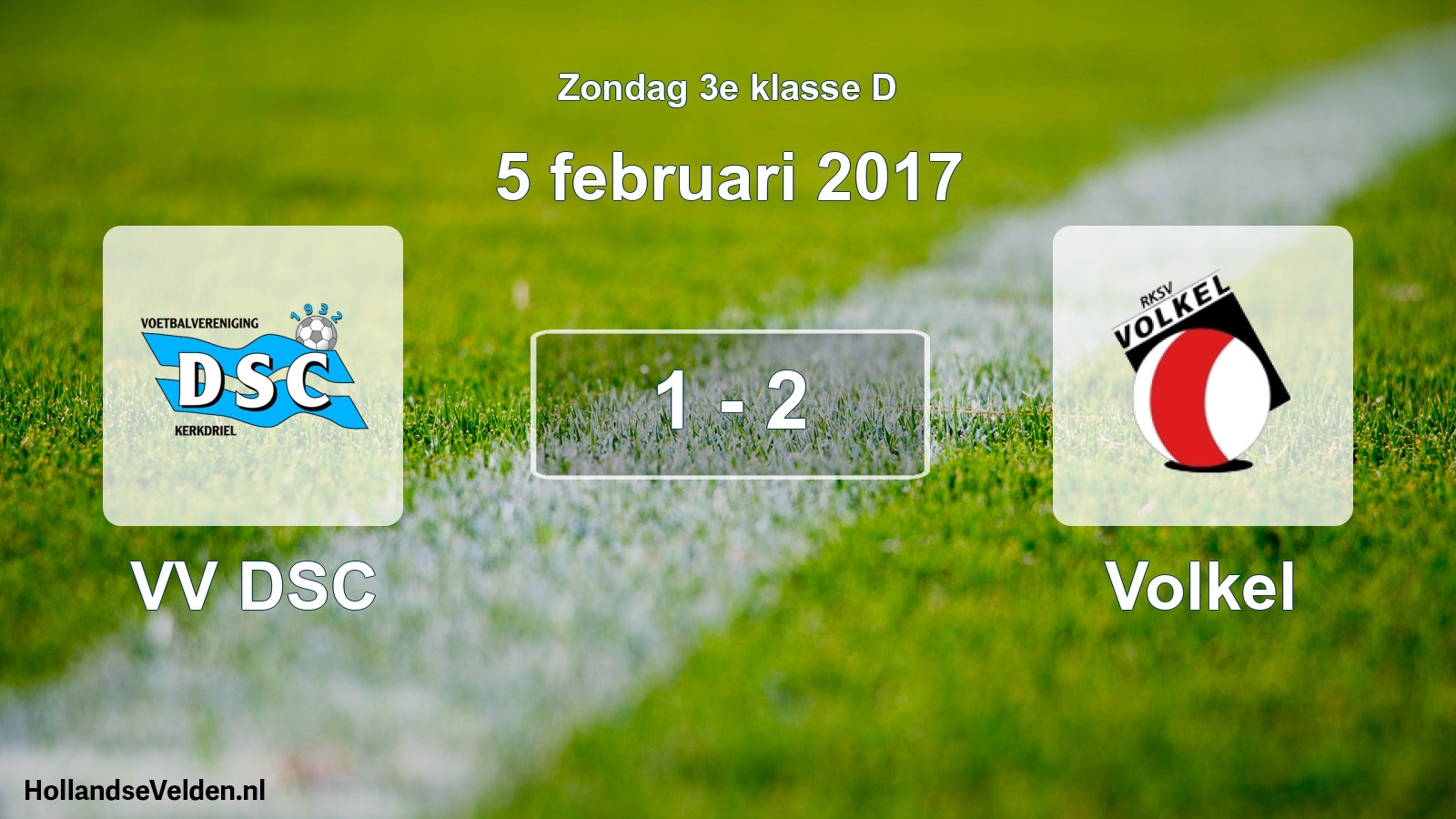 Total number of matches played: VV DSC - Volkel 1 - 2 (5 February 2017)