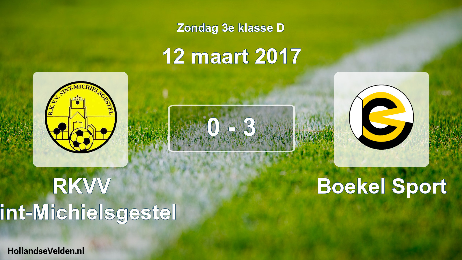 Total number of matches played: RKVV Sint-Michielsgestel - Boekel Sport 0 - 3 (12 March 2017)