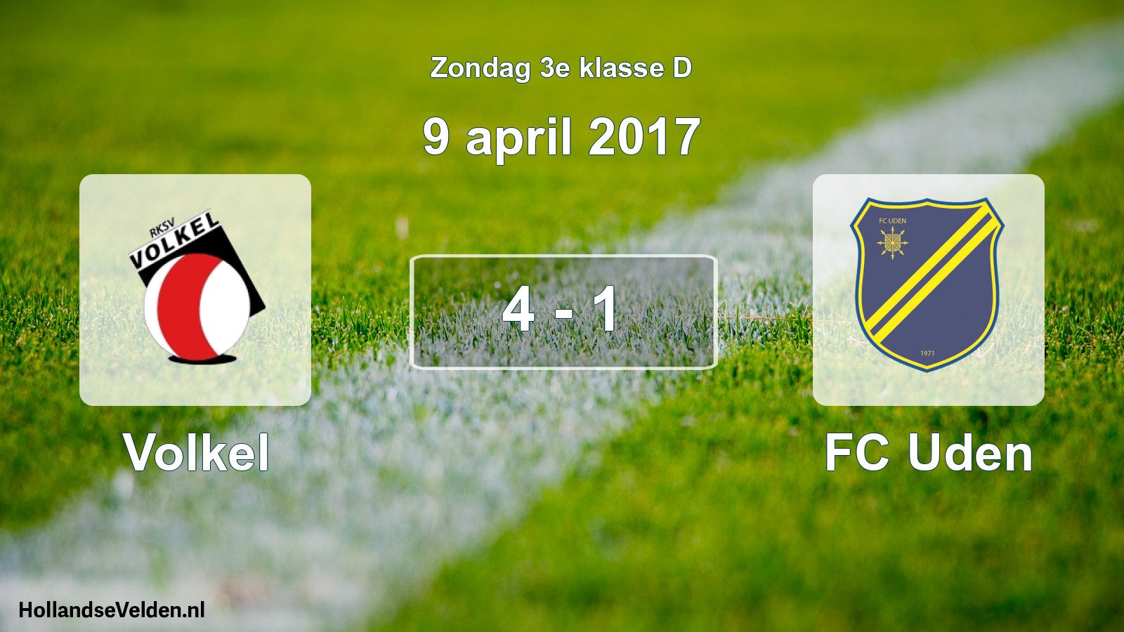 Total number of matches played: Volkel - FC Uden 4 - 1 (9 April 2017)